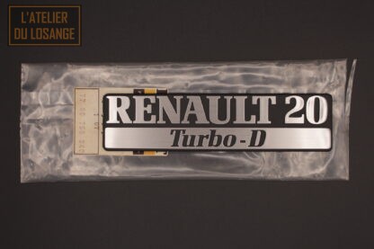 Monogramme Renault 20 Turbo-D