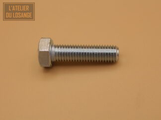 Vis TH électrozinguée M7x25 filetage total