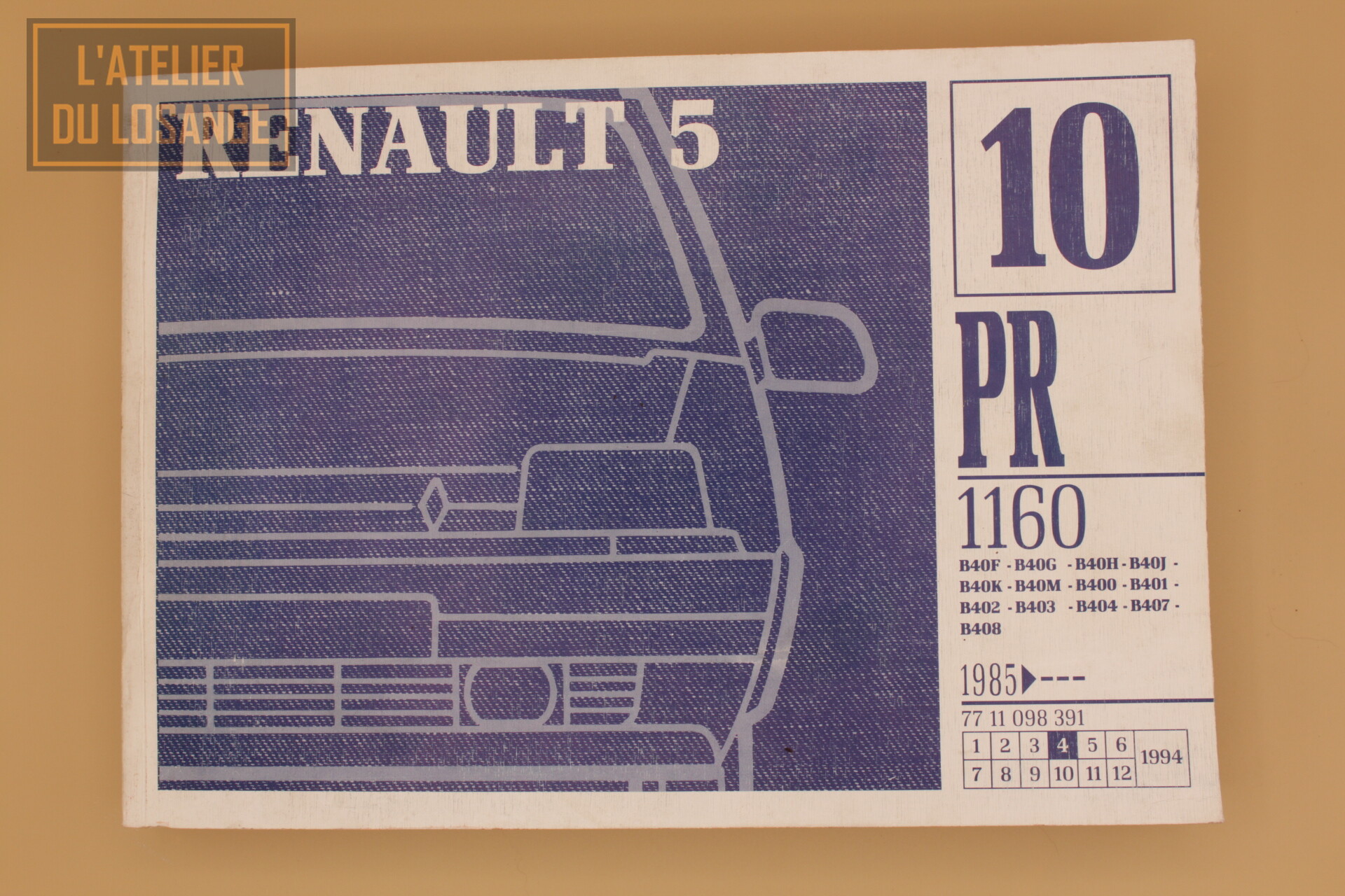 Occasion : PR1160 édition 10